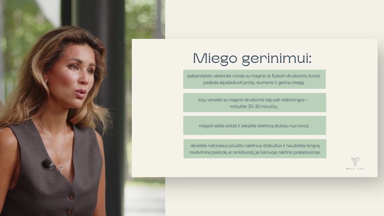 Ištrauka: miego gerinimas